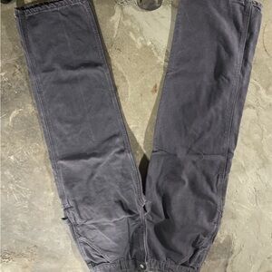 Carhartt Gray Cargo Pants Relaxed Fit Cotton Blend